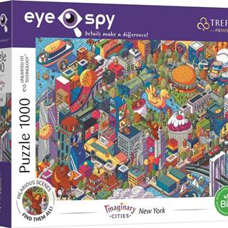 Trefl Puzzle UFT Eye-Spy Imaginary Cities: New York,  USA 1000 dielikov