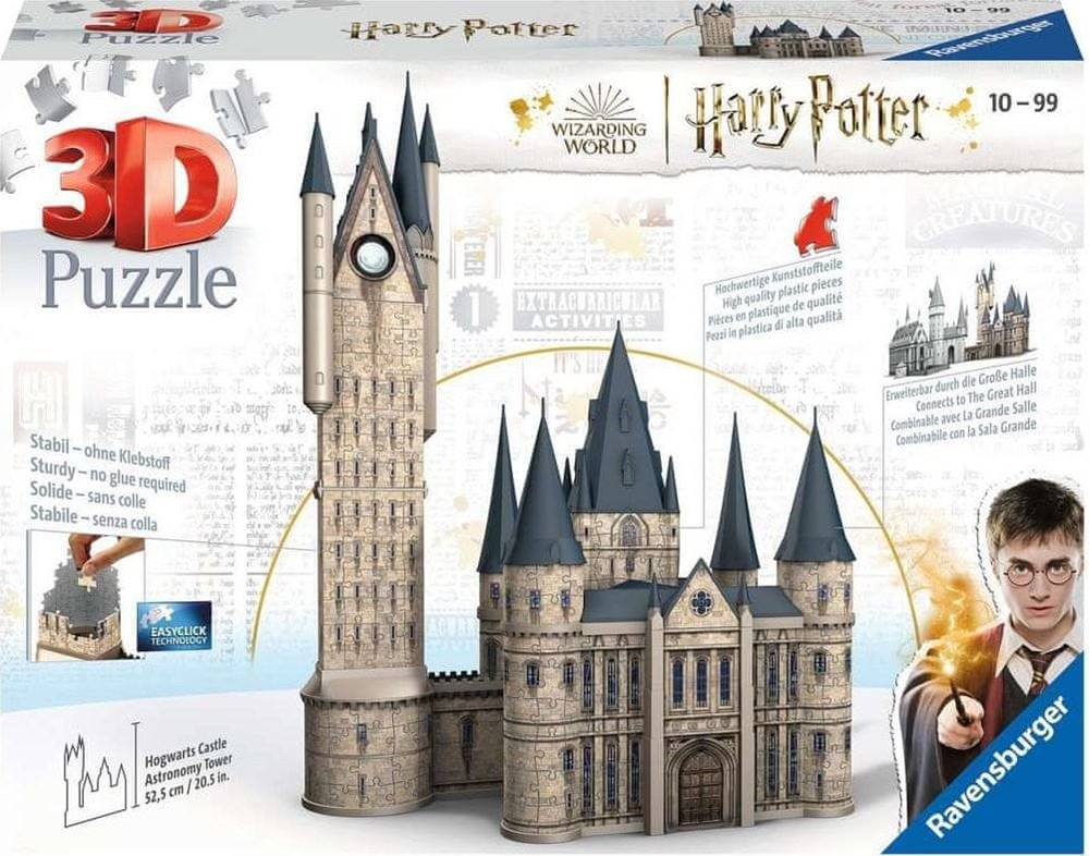 Ravensburger  3D puzzle Harry Potter: Rokfort,  Astronomická veža 615 dielikov značky Ravensburger