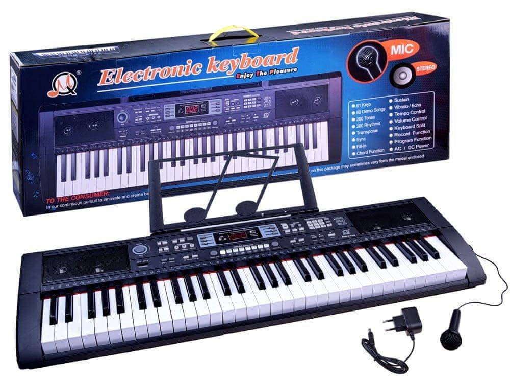 JOKOMISIADA  Mikrofón s veľkou organovou klávesnicou 61 kláves IN0092 značky JOKOMISIADA