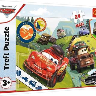 Trefl Puzzle Autá 3: Šťastné autá MAXI 24 dielikov