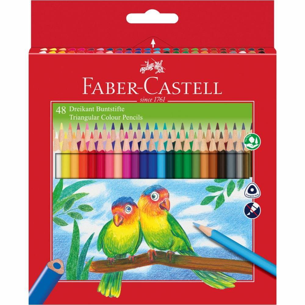 Faber-Castell  Pastelky ECO Triangular standard set 48 farebné značky Faber-Castell