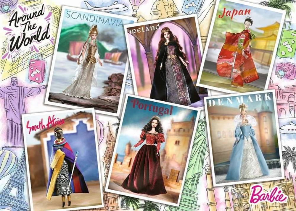 Ravensburger  Puzzle Barbie: Okolo sveta 1000 dielikov značky Ravensburger