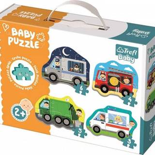 Baby puzzle Dopravní prostředky 4v1 - 3, 4, 5, 6 dílků