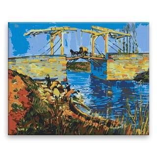 Malujsi Maľovanie podľa čísel - Most Langlois - Van Gogh - 100x80 cm,  plátno vypnuté na rám