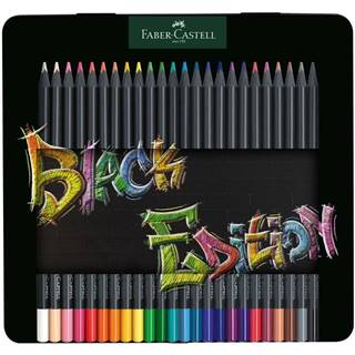 Faber-Castell Pastelky Black Edition set plech 24 farebné
