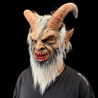 Latexová maska diabla - Krampus