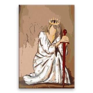 Malujsi Maľovanie podľa čísel - Kráľovná s mečom - 80x120 cm,  plátno vypnuté na rám