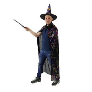 Rappa  Plášť čarodějnický s kloboukem pro dospělé značky Rappa