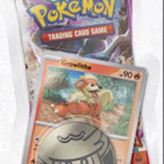 Pokémon  Zberateľské kartičky TCG SV02 Paldea Evolved Checklane Blister Growlithe značky Pokémon