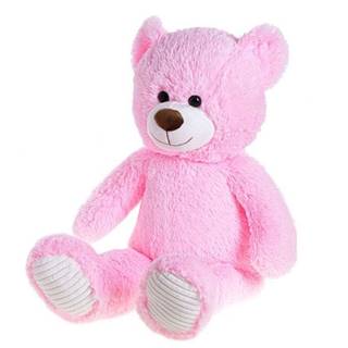 TM Toys Plyšový medvedík 78 cm ružový v taške