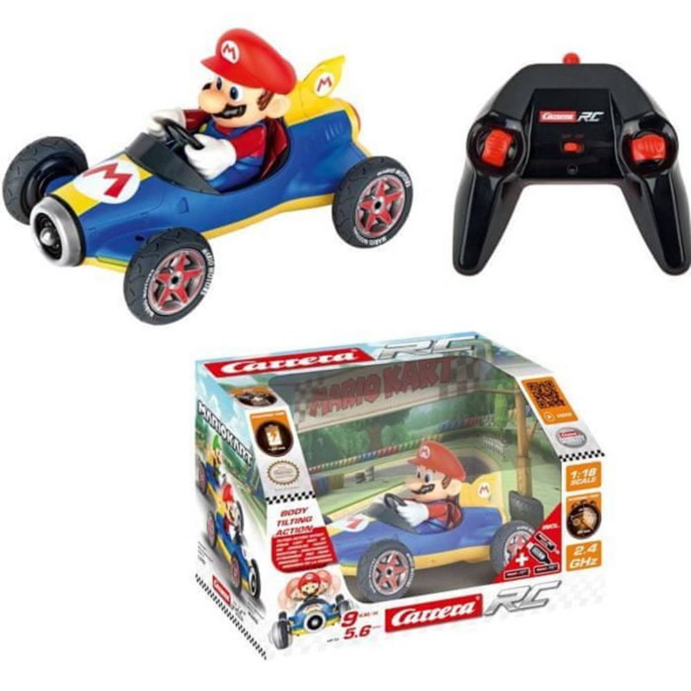 VERVELEY  CARRERA,  Mario Kart (TM) Mach 8 diaľkovo ovládané Mario auto značky VERVELEY