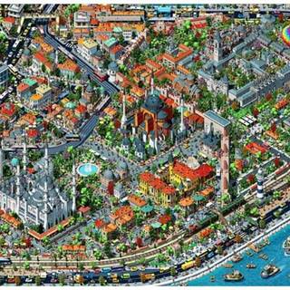 AnaTolian Puzzle Hemženie v Istanbule 3000 dielikov