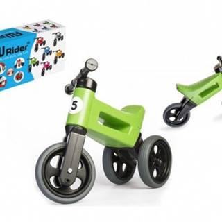 Funny Wheels Odrážadlo Rider Šport zelené 2v1,  výška sedla 28 / 30cm nosnosť 25kg 18m +