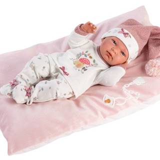 Llorens 73880 NEW BORN HOLČIČKA - realistická bábika bábätko s celovinylovým telom - 40 cm