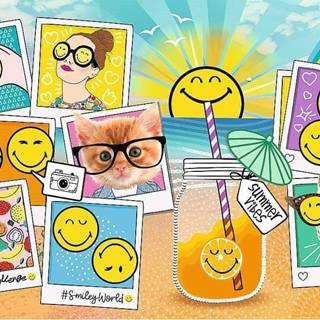 Trefl  Puzzle Smiley na dovolenke 300 dielikov značky Trefl