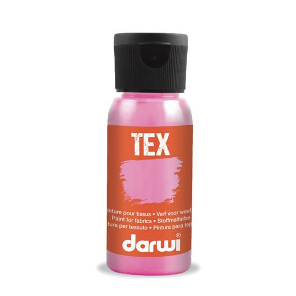  DARWI TEX farba na textil - Perleťovo ružová 50 ml