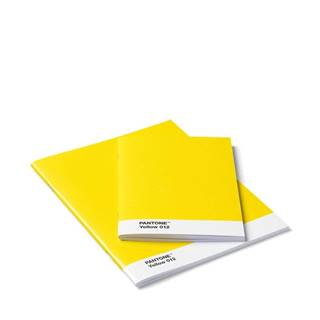 Pantone  notebook,  2 veľkosti,  mäkká väzba - žltá 012 značky Pantone