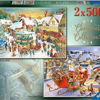 Ravensburger Puzzle Vianočná kolekcia No.1,  2x500 dielikov