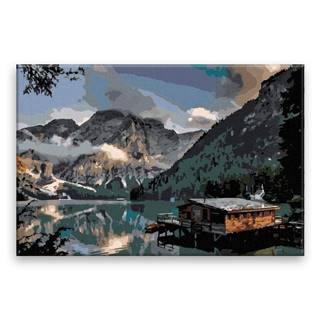 Malujsi Maľovanie podľa čísel - Jeseň v horách - 60x40 cm,  bez dreveného rámu