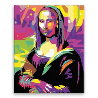 Malujsi Maľovanie podľa čísel - Mona Lisa 02 - 80x100 cm,  plátno vypnuté na rám