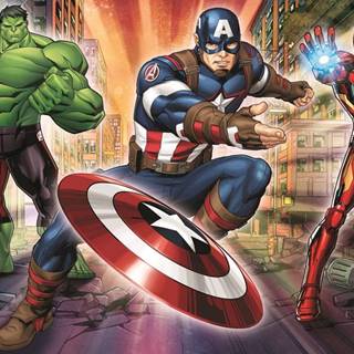 Trefl  Puzzle Vo svete Avengers MAXI 24 dielikov značky Trefl