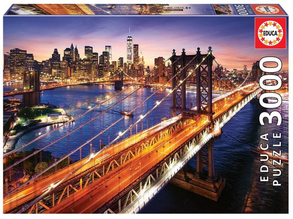 EDUCA  Puzzle Súmrak nad Manhattanom 3000 dielikov značky EDUCA