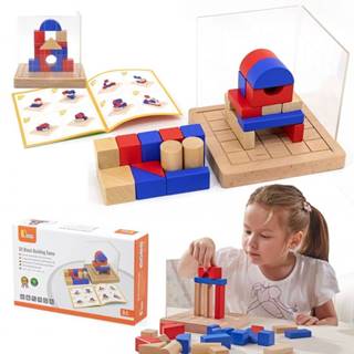 Viga Toys  3D Montessori drevená stavebnica značky Viga Toys