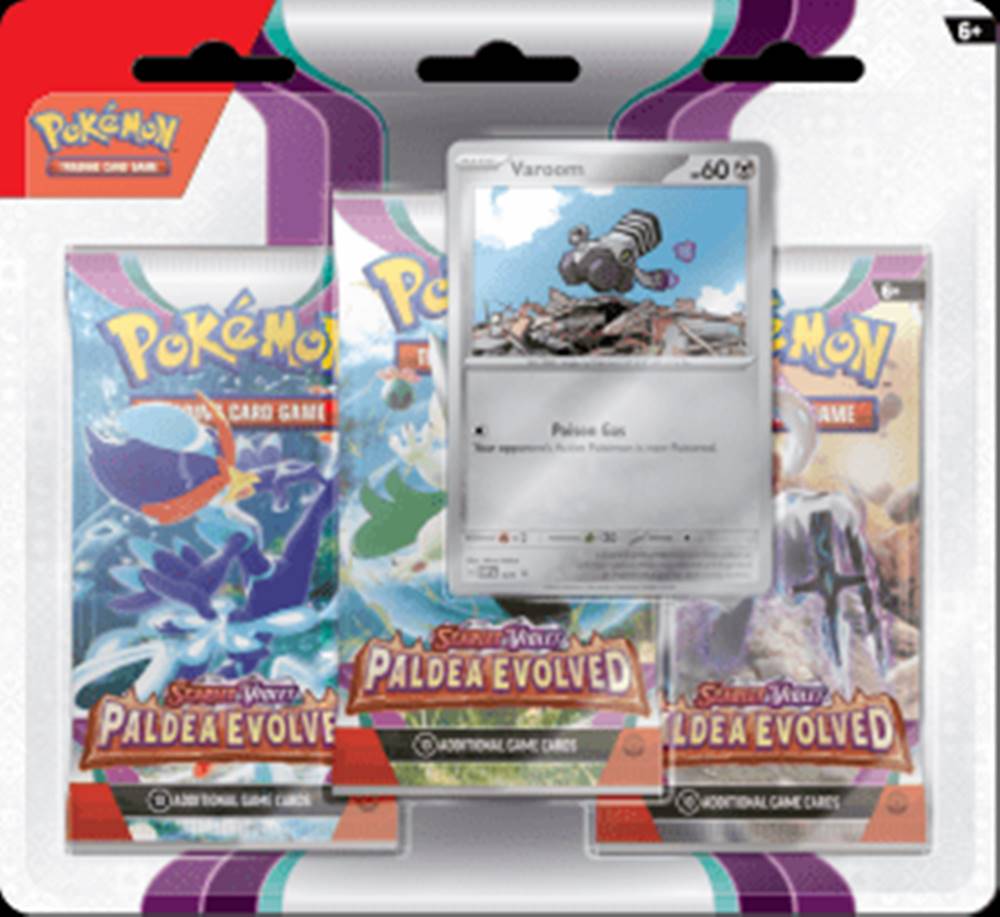 Pokémon  Zberateľské kartičky TCG: SV02 Paldea Evolved - 3 Blister Booster Varoom značky Pokémon