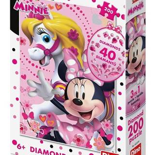DINO Minnie Mo200 dielikov diamond puzzle - rozbalené