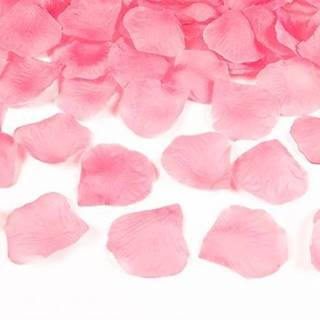 Okvětní lístky růží textilní - světle růžové - 100 ks