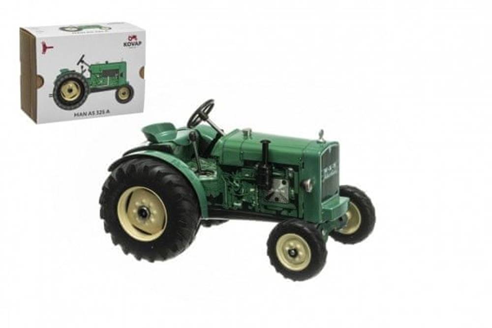 KOVAP  Traktor MAN AS 325A zelený na kľúčik kov 1:25 v krabici značky KOVAP