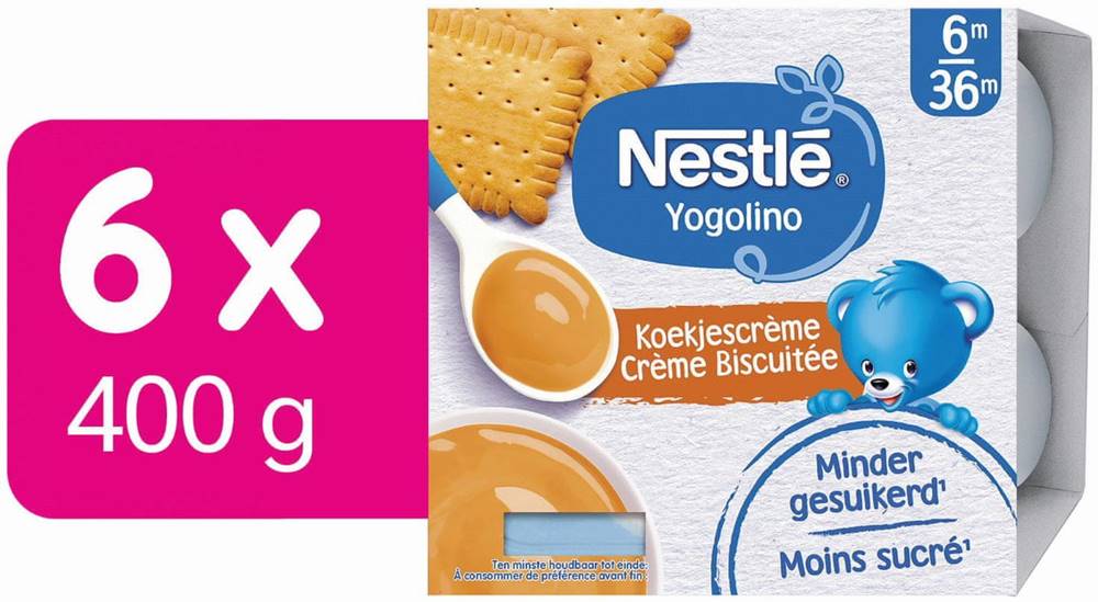 Nestlé  YOGOLINO mliečny dezert so sušienkami 6x (4x100g) značky Nestlé