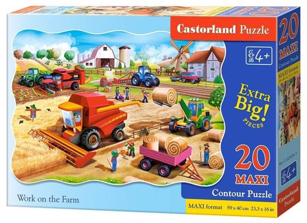 Castorland  Puzzle Práca na farme MAXI 20 dielikov značky Castorland