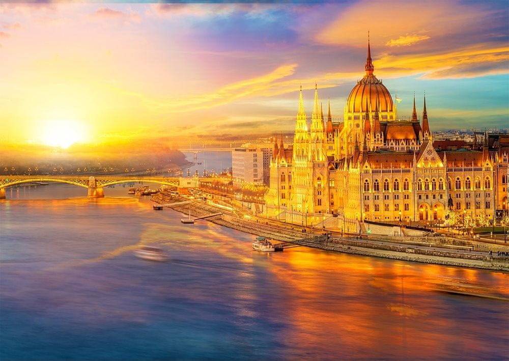 ENJOY  Puzzle Maďarský parlament pri západe slnka,  Budapešť 1000 dielikov značky ENJOY