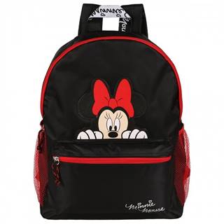 Disney Čierno-červený batoh Minnie Mopre mládež