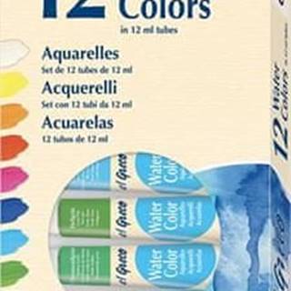 KREUL  Sada Akvarelové farby EL GRECO,  v tubách 12 ml,  12 farieb značky KREUL