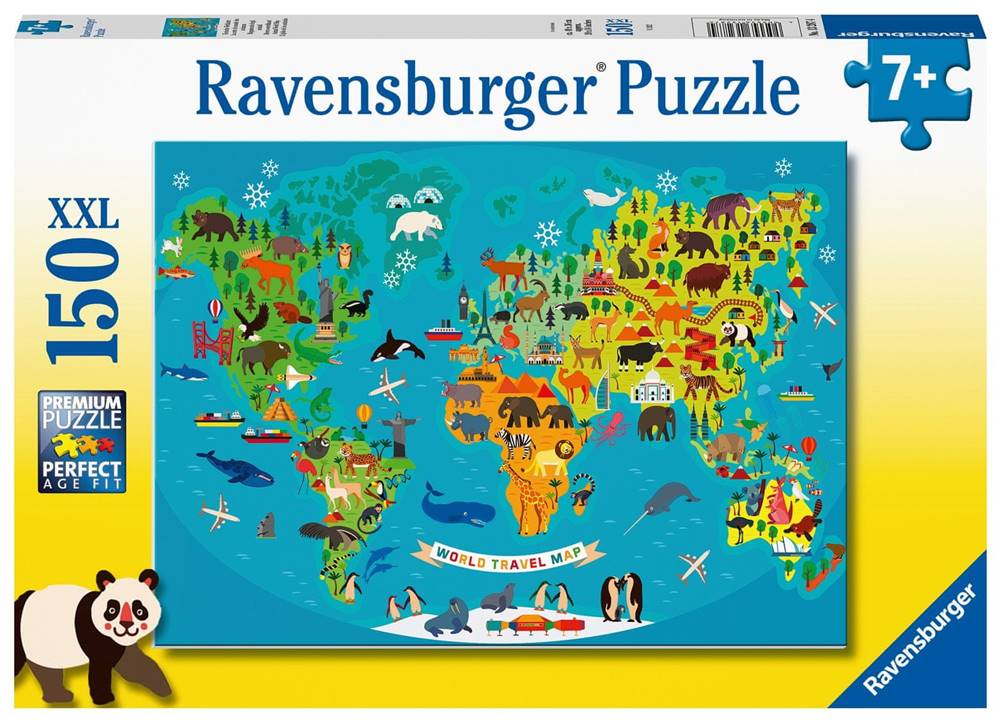 Ravensburger  Zvieracia svetová mapa 150 dielikov značky Ravensburger
