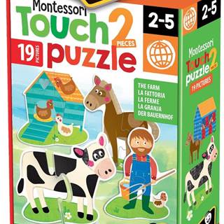 Headu Montessori Hmatové puzzle - Farma