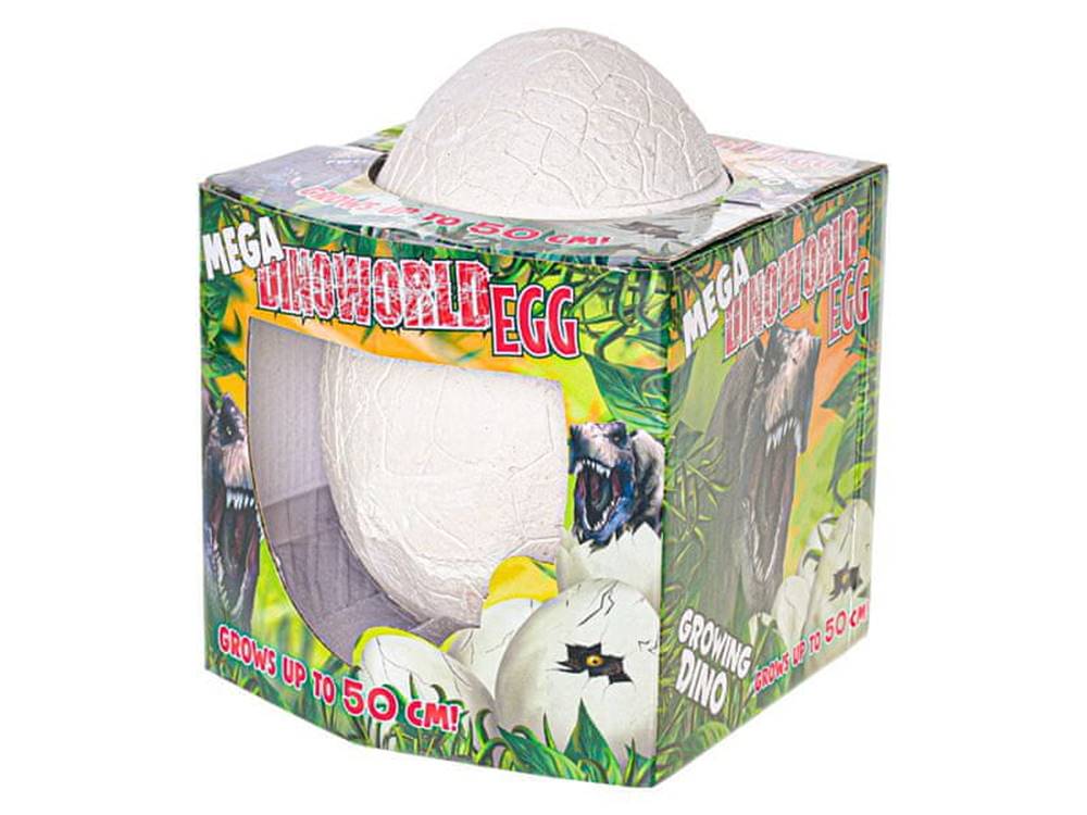 Mikro Trading  Fosílne vajce Dinoworld 19, 5 cm s 8 dinosaurami + príslušenstvo v krabici značky Mikro Trading