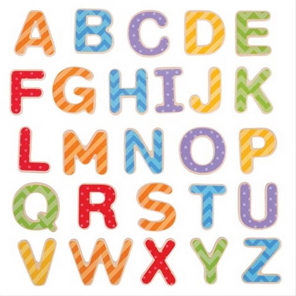 Bigjigs Toys  Magnetická barevná abeceda (velká písmena) značky Bigjigs Toys