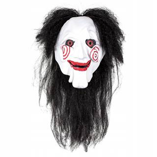 Korbi Profesionálna latexová maska Jigsaw Puppet,  Halloween