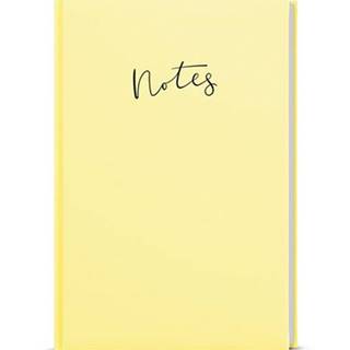 Linkovaný zápisník Pastelovo žltá