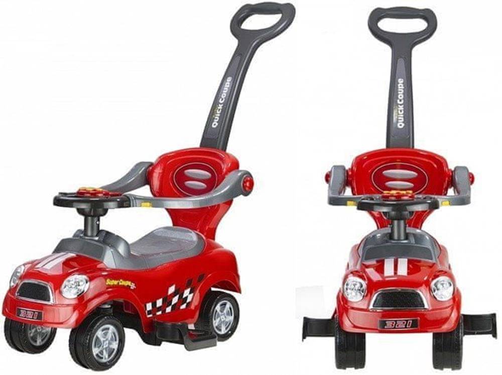 Lean-toys  Push Ride s vodiacim kupé Červená značky Lean-toys