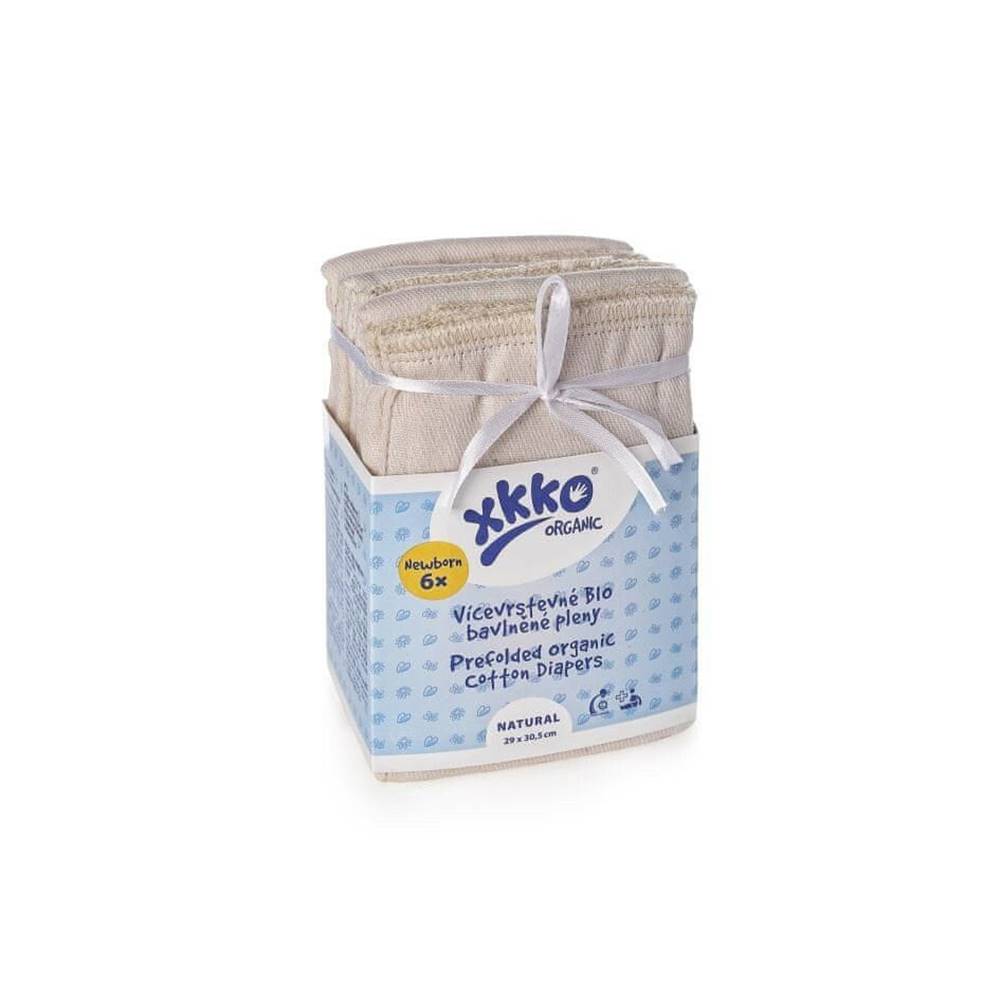 XKKO  Organic Viacvrstvové plienky (4/8/4) NATURAL - Newborn značky XKKO