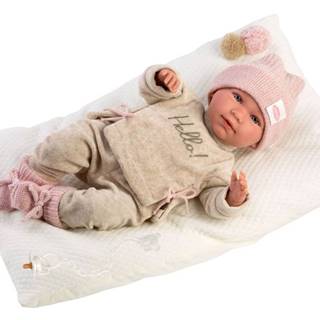 Llorens  74020 NEW BORN - realistická bábika bábätko so zvukmi a mäkkým látkovým telom - 42 cm značky Llorens