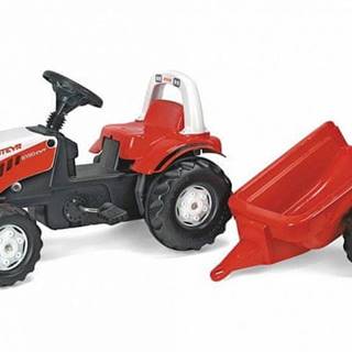 Rolly Toys Šliapací traktor Rolly Kid Steyer s vlečkou-červený