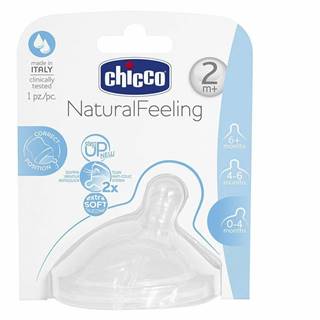 Chicco Natural Feeling náhradný cumlík na dojčenskú fľašu 2m+