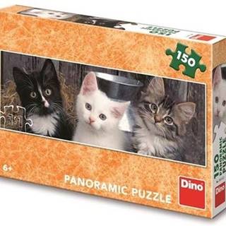 Puzzle panoramic Tří koťátka 150