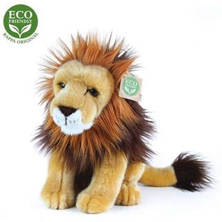 Rappa  Plyšový lev sediaci,  18 cm,  ECO-FRIENDLY značky Rappa