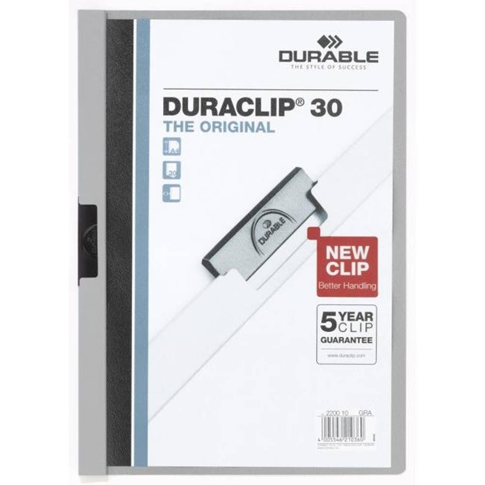 Durable  Obal s klipom DURACLIP Original 30 sivý značky Durable